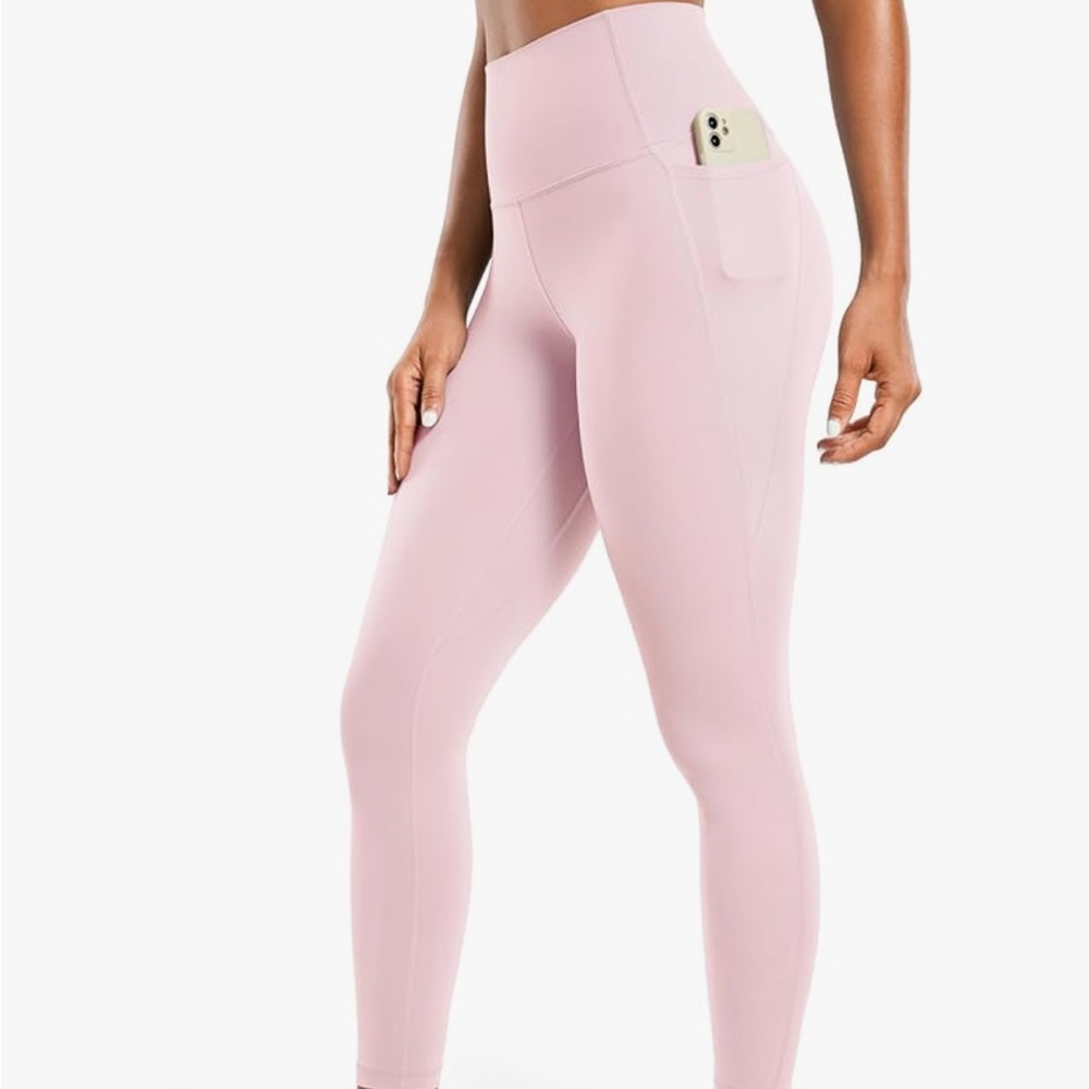 CRZ YOGA Pink High-Waisted Leggings